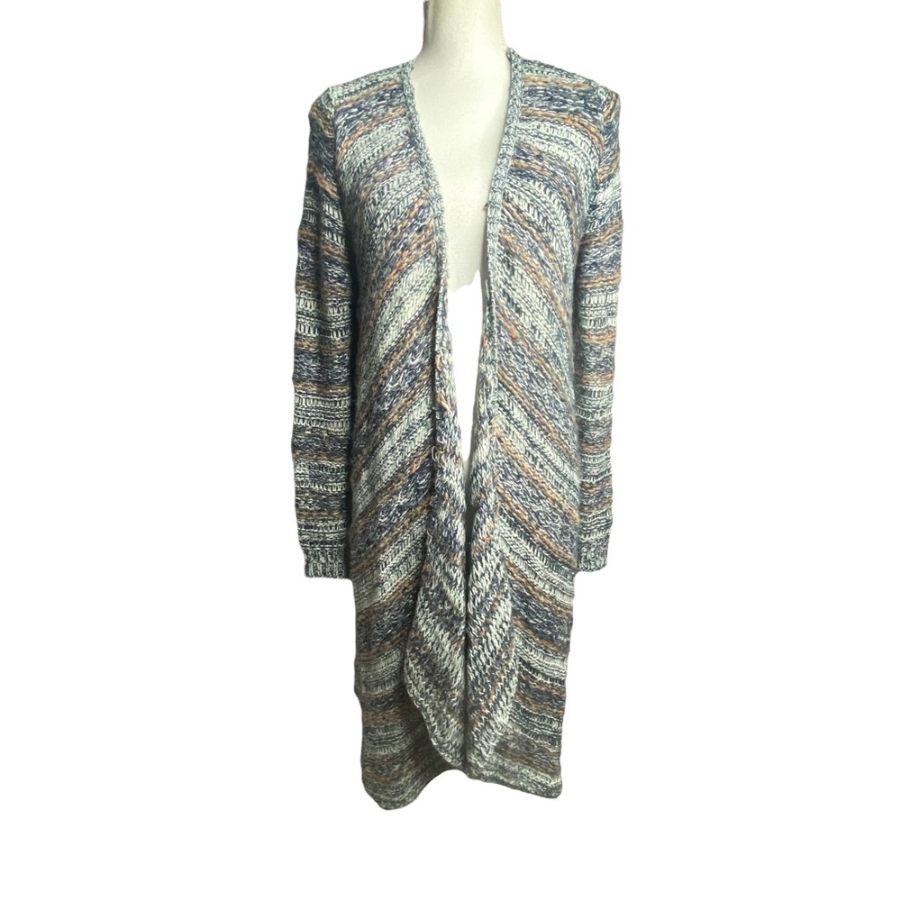 Love Stitch Open Front Long Duster Cardigan Knit Sweater